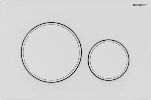 Кнопка смыва Geberit Sigma 20 115.882.01.1 белая, матовый лак