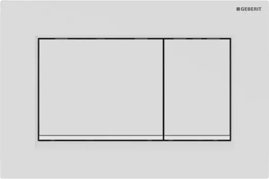 Кнопка смыва Geberit Sigma 30 115.883.01.1 белая, матовый лак