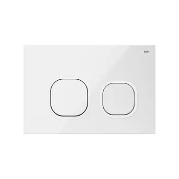 Кнопка смыва Iddis Uniglass UNG01GWi77 001 стекло белый