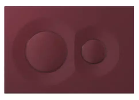 Кнопка смыва Isvea Dome 54DM0112I бордовый матовый