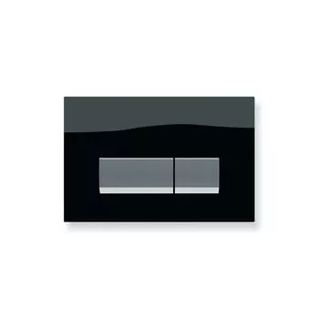 Кнопка смыва Koller Pool Alcora ST 1200 Integro Black Glass черное стекло