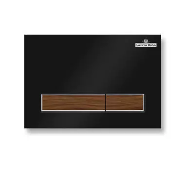 Кнопка смыва Lavinia Boho Relfix 38050602 матово-черный, темное дерево