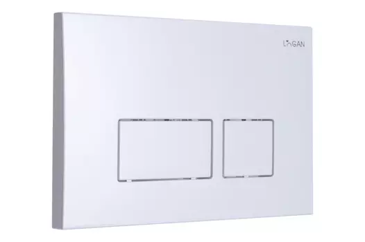 Кнопка смыва Logan Space 00297681 двойная, White