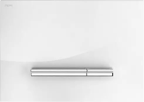 Кнопка смыва Mepa Sirius B 421750 белое стекло