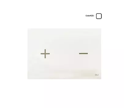 Кнопка смыва OLI Glassy 068130 сенсорная, стекло, белый