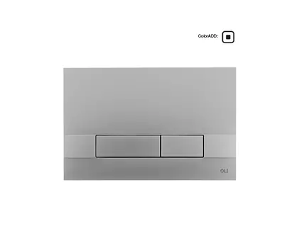 Кнопка смыва OLI Narrow 152941 хром матовый