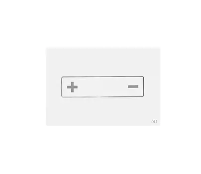 Кнопка смыва OLI Oceania 054989 пневматическая, стекло, белый