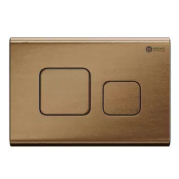 Кнопка смыва Point Афина PN44041BB двухрежимная, бронза