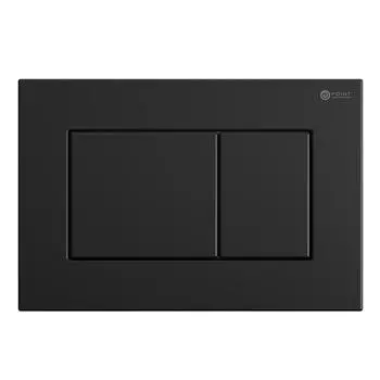 Кнопка смыва Point Ника PN44081BM двухрежимная, черная матовая