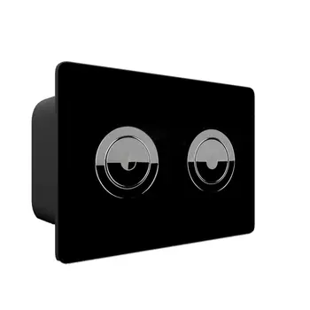 Кнопка смыва Point Венера PN44072BC черная/хром