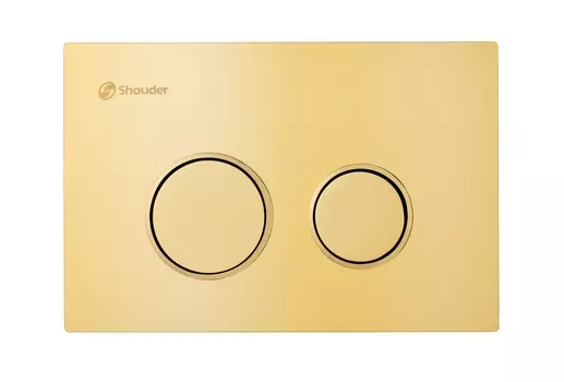 Кнопка смыва Shouder SHD-00011933 золото глянцевое