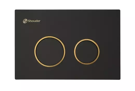 Кнопка смыва Shouder SHD-00011937 черный / золото