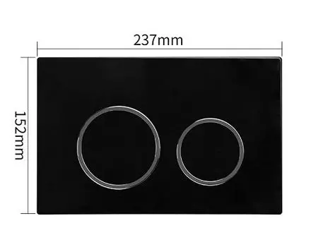 Кнопка смыва SinteSi FB-ARB-506 черная