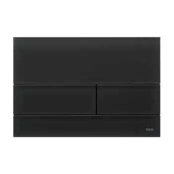 Кнопка смыва TECE Square II 9240825 стеклянная, черная сатинированная