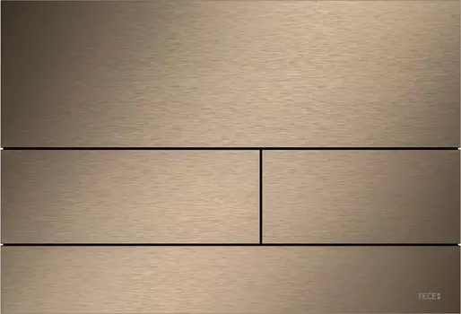 Кнопка смыва TECE Square II 9240848 металлическая, сатин, красный, позолоченный