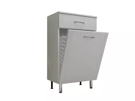 Комод Style Line Эко Стандарт ТН 50 с бельевой корзиной, белый