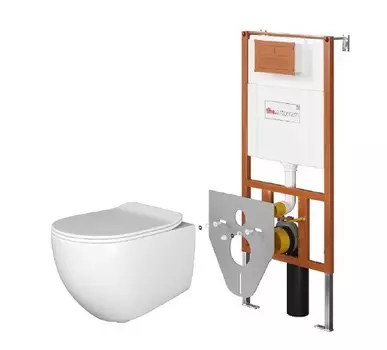 Комплект Artceram File 2.0 унитаз File 2.0 FLV004 + инсталляция 700.101 без кнопки