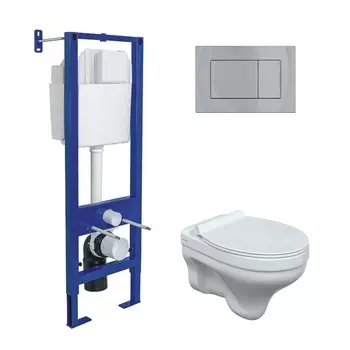 Комплект Berges Atom 043315 кнопка хром глянец