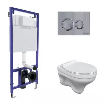 Комплект Berges Novum 043318 кнопка хром глянец