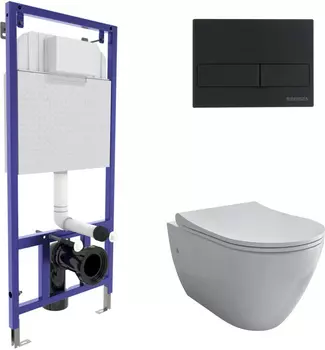 Комплект Berges Wasserhaus Novum 043217 кнопка черная