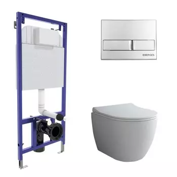 Комплект Berges Wasserhaus Novum 525 043205 кнопка хром