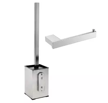 Комплект Держатель туалетной бумаги Mediclinics Harmonia AI1421CS + Ершик Mediclinics Harmonia ES1003CS хром