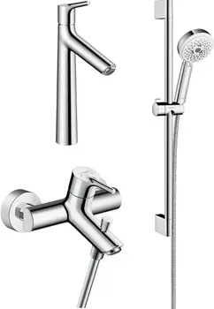 Комплект для ванной Смеситель Hansgrohe Talis S 72400000 для ванны с душем + Смеситель Hansgrohe Ta