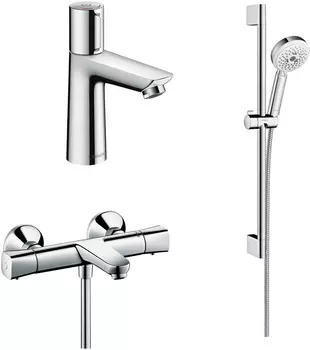 Комплект для ванной Термостат Hansgrohe Ecostat universal 13123000 для ванны с душем + Смеситель Ha