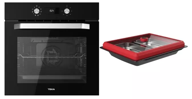 Комплект Духовой шкаф Teka Universo HCB 6535 BLACK + Комплект Teka SteamBox/Multicook