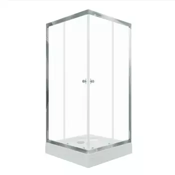 Комплект Душевой уголок Triton Вента Щ0000049616 хром + Поддон ПД2 Гидрус 90 + Сифон DK-01-08