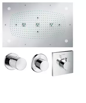 Комплект Hansgrohe Raindance Rainmaker 28418000 с подсветкой