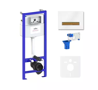 Комплект инсталляции для подвесного унитаза 5 в 1 Lavinia Boho Relfix 77010050