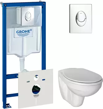 Комплект инсталляция Grohe Rapid SL 38750001 4 в 1 + унитаз Ideal Standard Ecco W740601