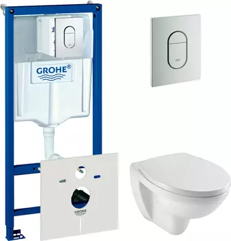 Комплект инсталляция Grohe Rapid SL 38929000 4 в 1 + унитаз Jacob Delafon Patio E4187