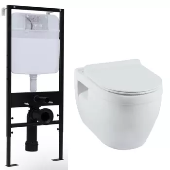 Комплект Инсталляция Logan H1067-1170 + Унитаз подвесной Aquanet Glide-W