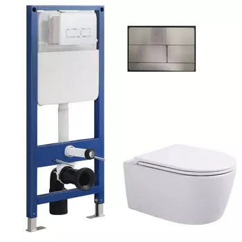 Комплект инсталляция SinteSi CCI-SMP-101 с кнопкой смыва DSS-507+унитаз Sintesi Dante SIN-TS-DNT-191