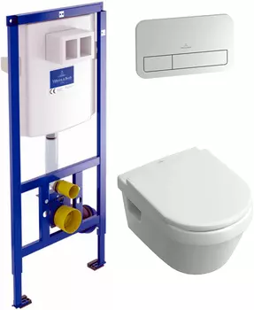 Комплект инсталляция Villeroy &amp; Boch 9224 6100 + Унитаз Villeroy &amp; Boch Omnia Architectura 5684 H101