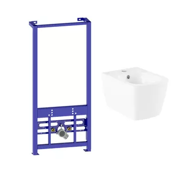 Комплект Lavinia Boho инсталляция Relfix 38030010+биде подвесное Aveo 33060050