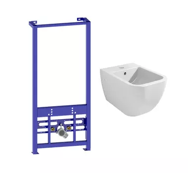 Комплект Lavinia Boho инсталляция Relfix 38030010+биде подвесное One 33020070