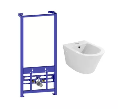 Комплект Lavinia Boho инсталляция Relfix 38030010+биде подвесное Biore 33040060