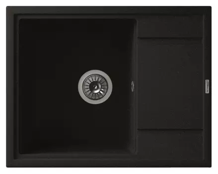Комплект Мойка кухонная Florentina Липси 650 антрацит + Смеситель Floracio Альфа для кухонной мойки