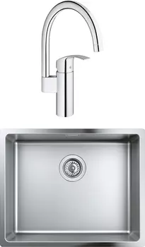 Комплект Мойка кухонная Grohe K700U 31574SD0 + Смеситель Grohe Eurosmart 33202002 для кухонной мойк