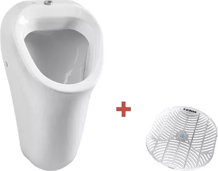 Комплект Писсуар VitrA Arkitekt 6202B003-0198 подвесной, с внешним подводом воды + Ароматическая се