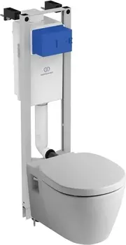 Комплект подвесной унитаз с инсталляцией Ideal Standard Connect W220101 без кнопки смыва