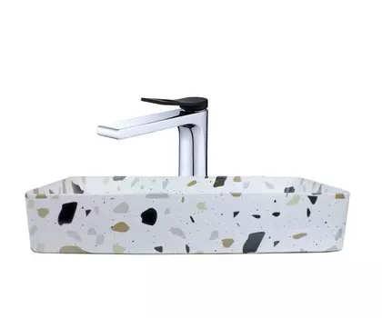 Комплект Раковина Bronze de Luxe Terrazzo 1061TR + Смеситель Bronze de Luxe Element EL21CB