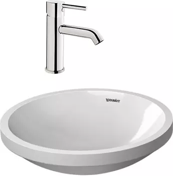 Комплект Рукомойник Duravit Architec 0319420000 + Смеситель VitrA Minimax S A41984EXP для раковины