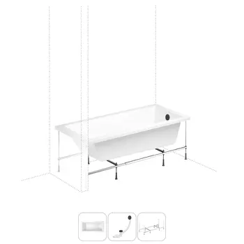 Комплект с ванной Lavinia Boho Element 202011015