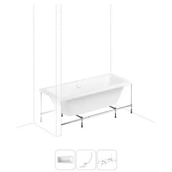 Комплект с ванной Lavinia Boho Pure 202010981