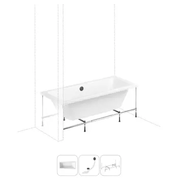 Комплект с ванной Lavinia Boho Pure 202011027