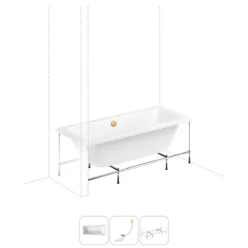 Комплект с ванной Lavinia Boho Pure 202011073